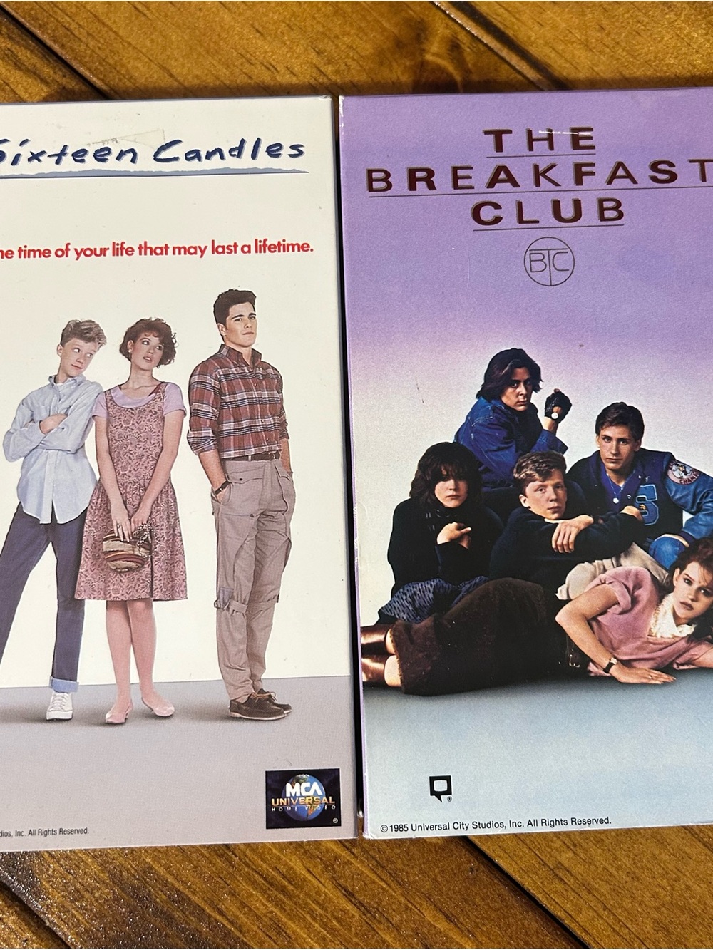The Breakfast Club Sixteen Candles VHS Lot John Hughes Brat Pack Molly Ringwald